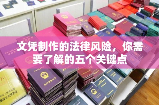 青原文凭制作的法律风险，你需要了解的五个关键点